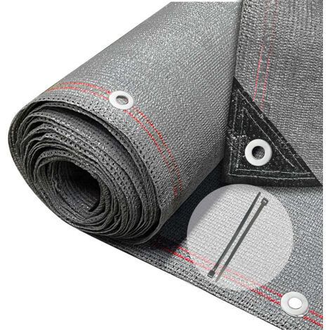 VOUNOT 1.8×20m Privacy Netting 230 g/m² Garden Screening Shading Net Grey
