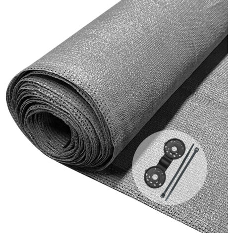 VOUNOT 1×10m Privacy Netting 150 g/m² Garden Screening Shading Net Grey
