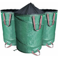 VOUNOT 250L Pop up Garden Waste Bags with Handles 3pcs