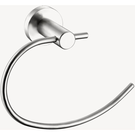 Anello Portasciugamani Smedbo Home | Cromo Opaco | Ottone Massiccio | Diametro 170 Mm | Design Scandinavo Minimalista