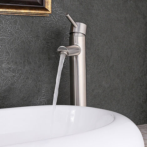 Rubinetto per lavabo Loop nichel spazzolato SANYCCES | Leroy Merlin