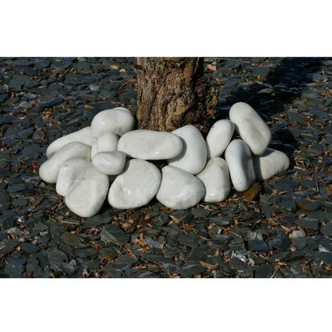 Grosse Kieselsteine WEISS 100200 Pack 10 Kieselsteine