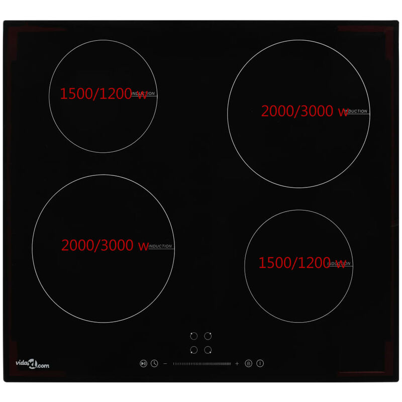 YOUTHUP Piano Cottura a Induzione 4 Zone e Controlli Touch Vetro 7000 W