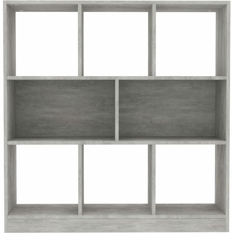 Libreria Grigio Cemento 90x30x90 cm in Truciolato