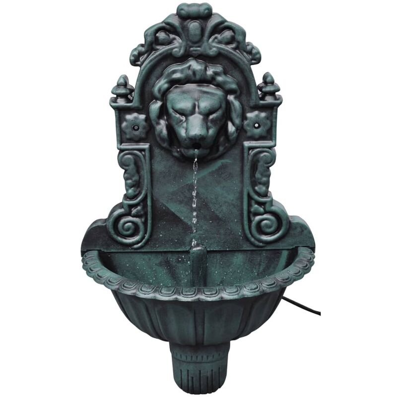 FONDERIA BONGIOVANNI Fontana a Muro Modello Luna Colore ghisa con Rubinetto  303 e sifone in Ottone Lucido per casa e Giardino : : Giardino e  giardinaggio