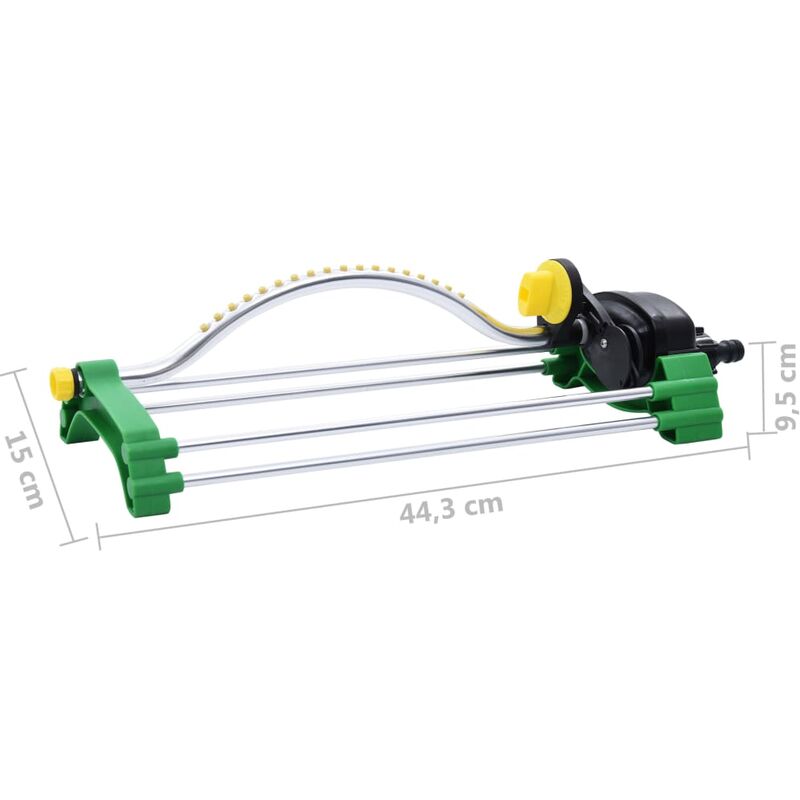 VONROC Irrigatore oscillante da giardino. Area di spruzzatura fino a 280m²