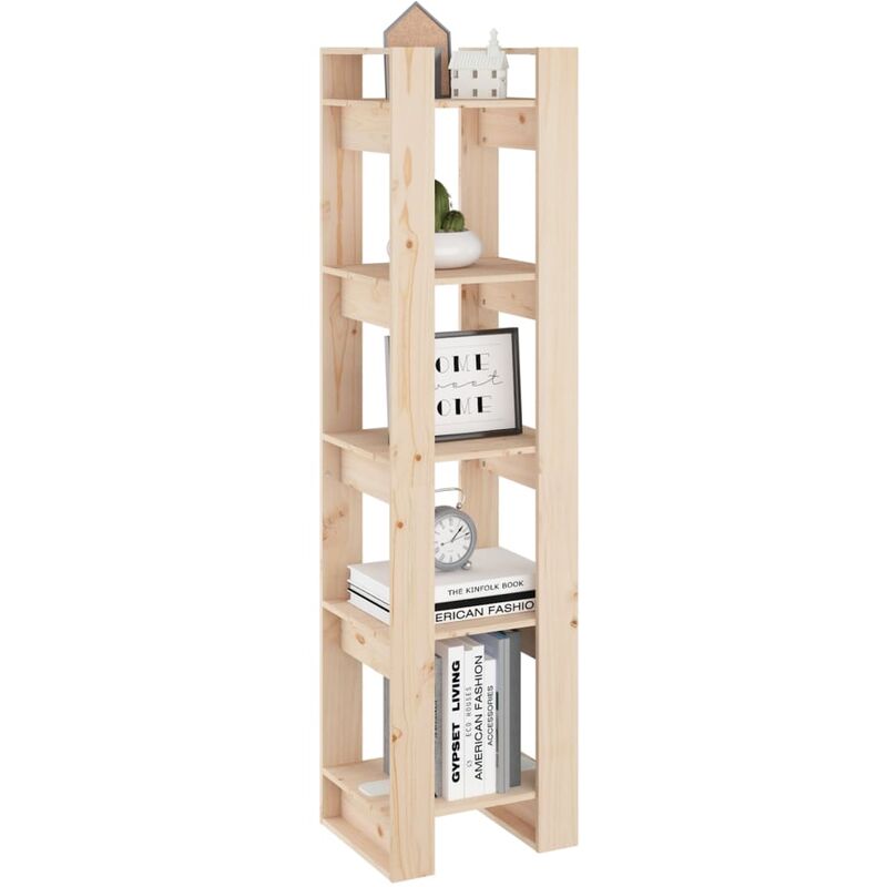 HOMCOM Libreria ad Albero in Legno Bianco, Scaffale Salvaspazio a Colonna  con 10 Ripiani, 50x28x142cm