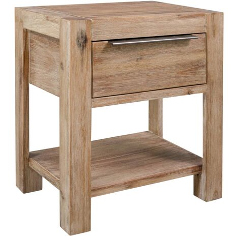 YOUTHUP Comodini con Cassetti 2 pz 40x30x48 cm Legno Massello di Acacia