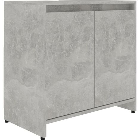 YOUTHUP Armadio da Bagno Grigio Cemento 60x33x58 cm in Truciolato