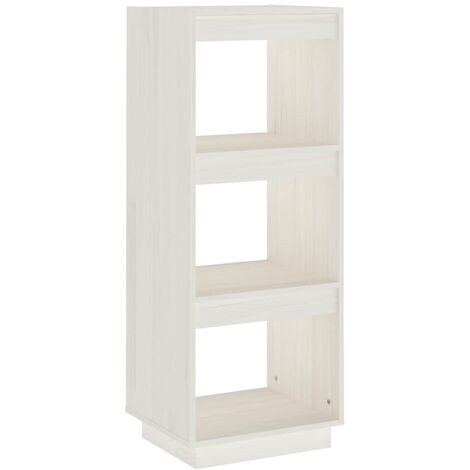 YOUTHUP Libreria/Divisorio Bianco 40x35x103cm in Legno Massello di Pino