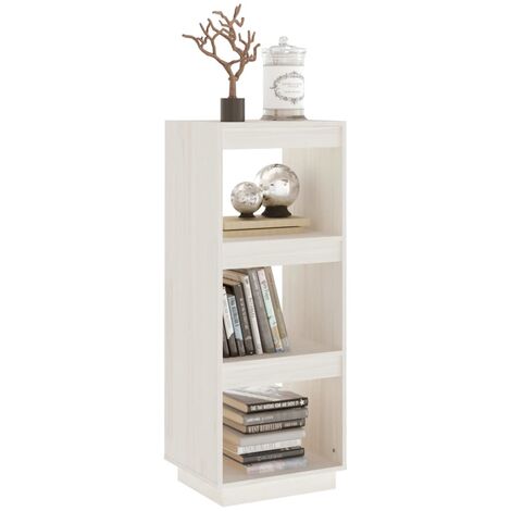 YOUTHUP Libreria/Divisorio Bianco 40x35x103cm in Legno Massello di Pino