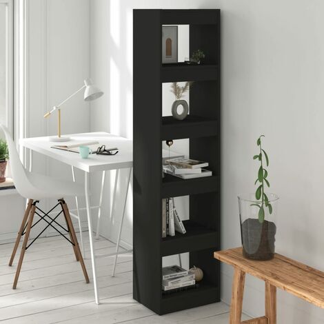 Scaffalino Espositore piccola Libreria Minimal Nero e Vetro