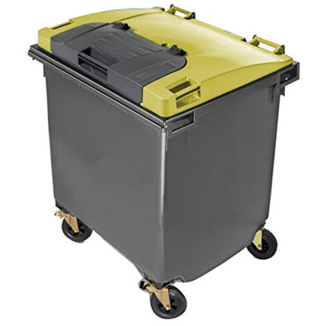 Bc-elec - GX-009A Cubo de basura exterior 100 litros, contenedor de basura  100L sobre ruedas