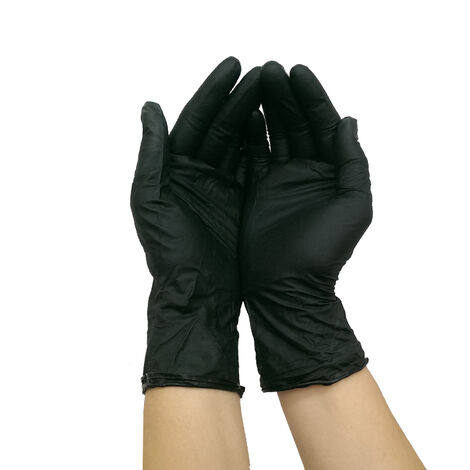 GUANTES NITRILO NEGROS TALLA XL C/1000 UDS