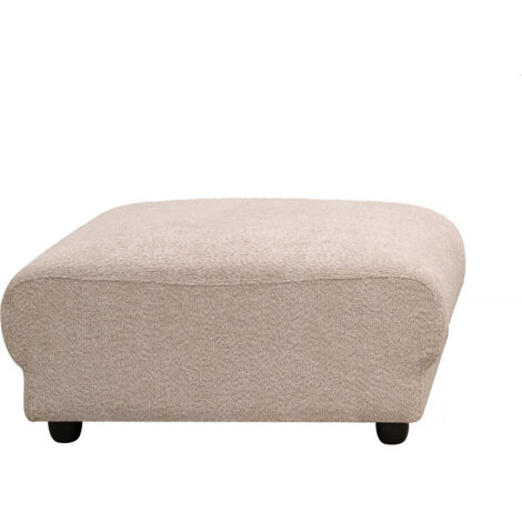YMYNY Pouf poggiapiedi, pouf imbottito in tessuto di lino con gambe in legno massello, 42 x 29 x 23 cm, sgabello cambio scarpe per camera da letto soggiorno ufficio, azzurro HD-HRF-BD0214