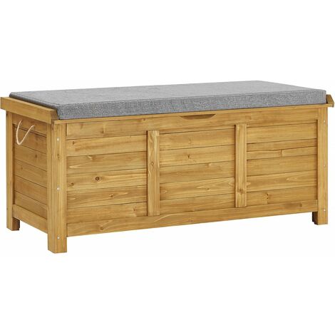 Cassetta da giardino in legno "Gana" - 125 x 60 x 54 cm - Marrone