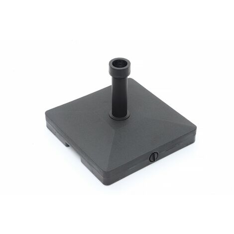 Supporto Ombrellone Cemento Rotondo Nero 15 Kg 40 Cm Supporto - Foto 7