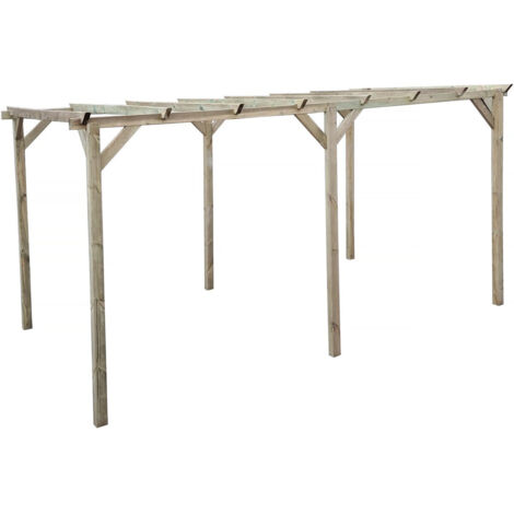 Tettoia per auto in legno "Sunny" da 3 x 5 m