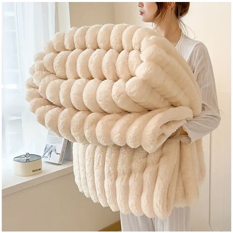 Plaid - 1,00 x 1,50 m - Beige