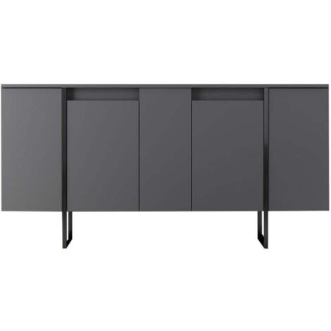 Consolle in legno "Luxe" 160 x 35 x 80 cm - Antracite