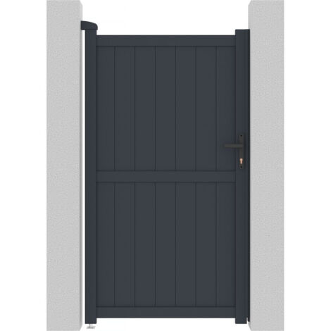 Cancello in alluminio "Maurice" - 101,2 x 180,9 cm - Grigio