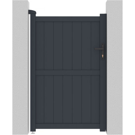Cancello in alluminio "Maurice" - 101.2 x 155.9 cm - Grigio
