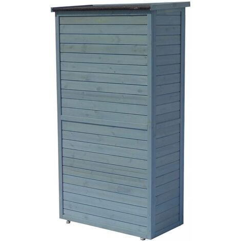 Armadio da giardino SPACE - 87 x 46.5 x 160 cm - Azzurro