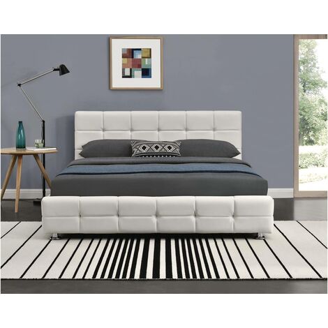 Letto Thomas - 140 x 190 cm - Bianco