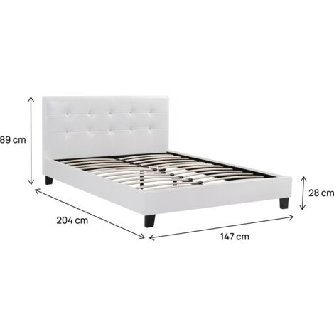 Letto JULIA Bianco - 140 x 190 cm