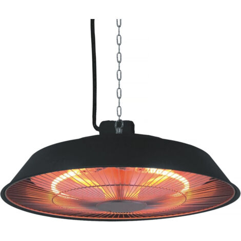 Riscaldatore elettrico sospeso- 1500W - Nero