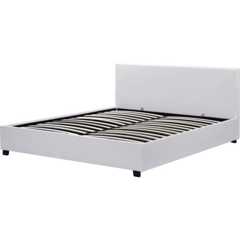 Letto doppio con contenitore  Carla- 160 x 200 cm  - Bianco