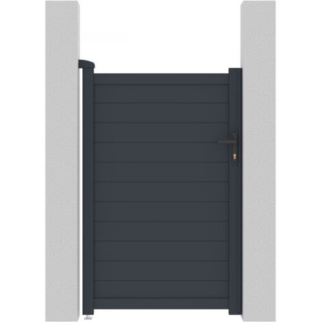 Cancello in alluminio "Marc" - 101,2 x 155,9 cm - Grigio