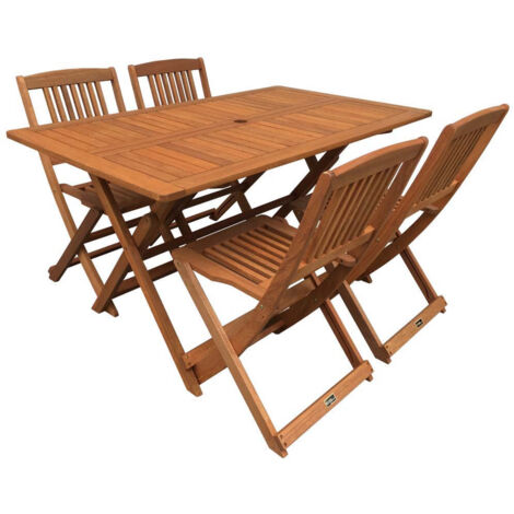 Salone da pranzo per giardino "Hongkong 4" - Maple - Marrone chiaro (1/4)