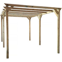 Pensilina in legno "Solar II" 3 x 5 x 2,4