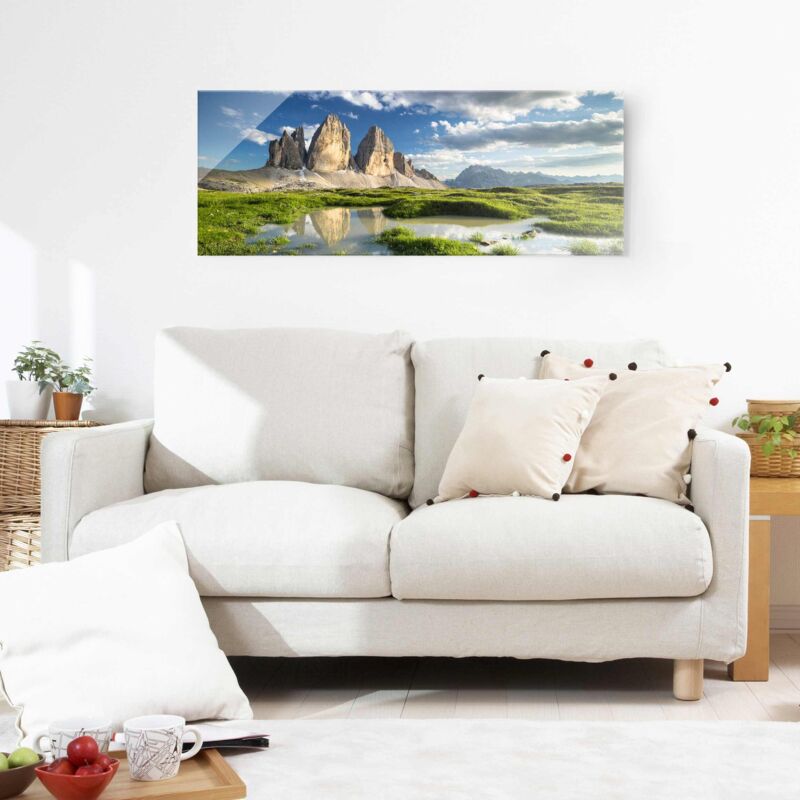 murando Impression sur toile intissee 100x50 cm 5 pieces tableau tableaux  decoration murale photo image artistique photographie graphique Montagne