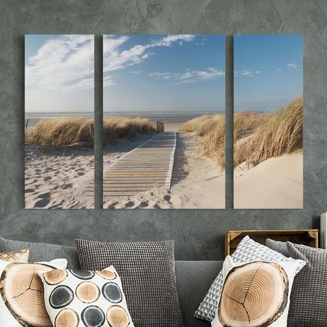 Impression sur toile 3 Parties - Baltic Sea Beach - Tableau