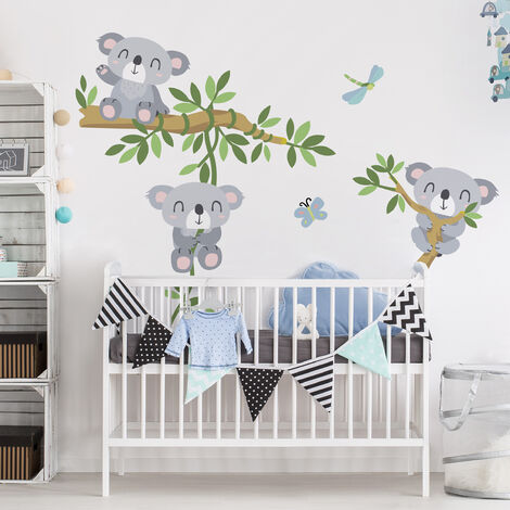 Sticker Mural Koala Set Dimension 40cm X 30cm