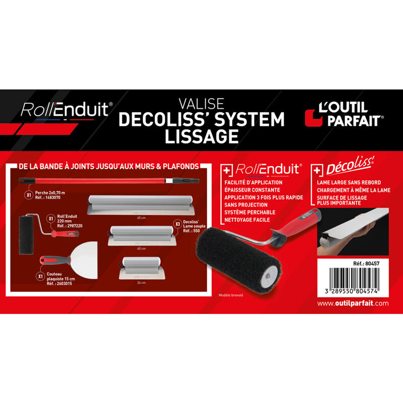 L'OUTIL PARFAIT - Kit valise DécoLiss' spécial plaquiste - 80354