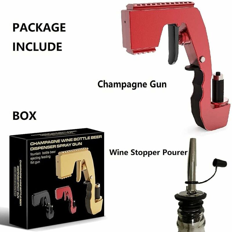 Pistolet À Bière Bulles Blasters A//M Pulvérisateur À Pistolet De Champagne Éjecteur De Champagne Fontaine De Mariage Karaoké Pistolet À Bouteille De Champagne
