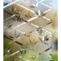 Triomphe Cristal couleur 3D anti-UV sans colle film de verre électrostatique autocollants de salle de bain autocollants de protection solaire balcon pâte répétée sans laisser de marques (largeur 45 cm * 100 cm)