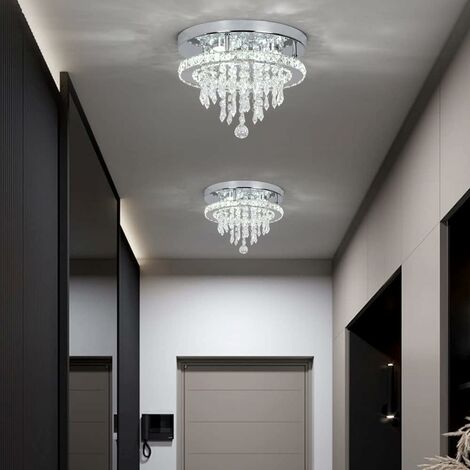 SXDMOUBK Miroir LED K9 Crystal en Acier Inoxydable, Motif