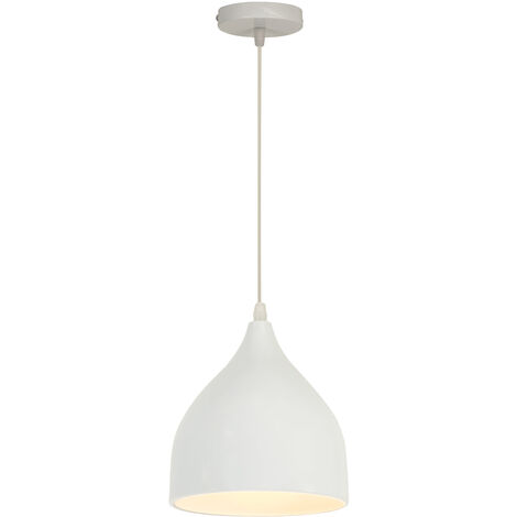 Plafonnier Suspendu Hofstein Métal - Lampe Pour Couloir, Salon, Chambre, Lumière Gris-bleu/marron