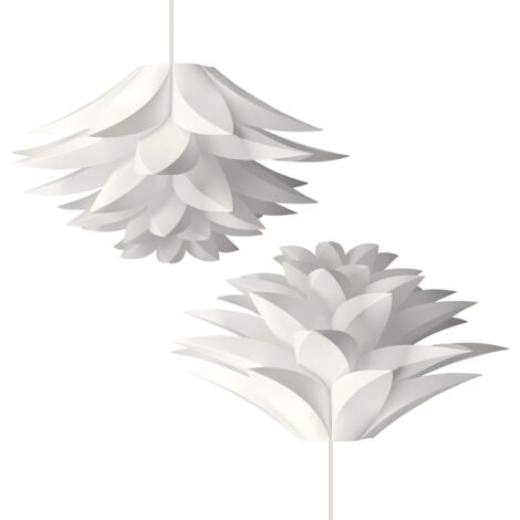 Lampe Puzzle Suspension Plafond - Abat Jour Blanc Avec Douille E27