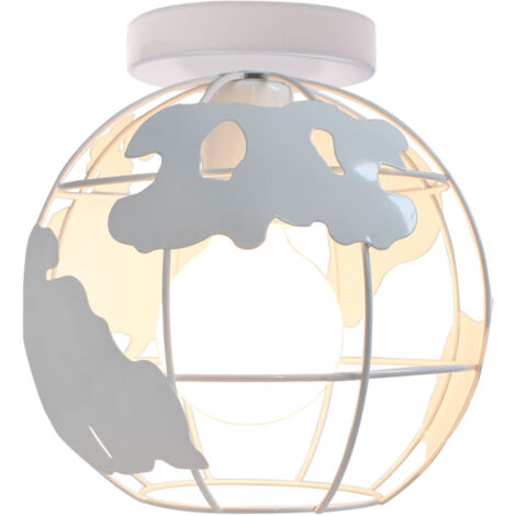 Plafonnier Moderne Lustre Suspension en Métal Lampe de Plafond Cage