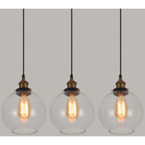 Lampe Suspendue Industrielle Vintage LED_Sone - Abat-jour Métal Noir - Douille E27 - Hauteur Réglable