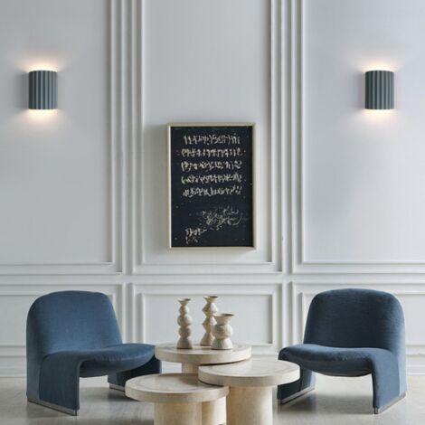 Applique Murale Hofstein Up/Down Chromée - Lampe Design Moderne Pour Salon/cuisine