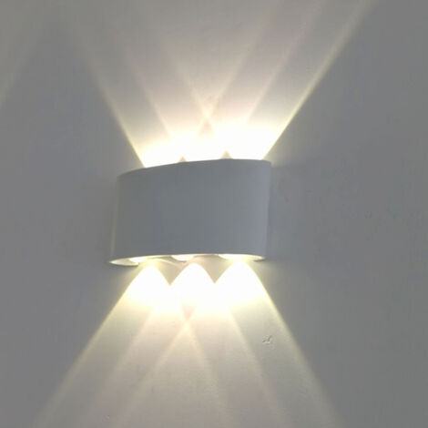 Applique Murale Moderne LED Lamp Murale Créative Éclairage Applique Murale Blanc Décoration 6W Lumière Blanc Chaud - 1Pcs (1/5)