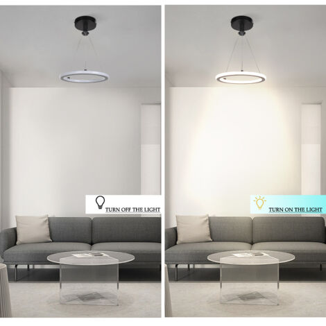 Lampe Suspension LED Moderne En Métal Aluminium - Hauteur Réglable, Forme Créative (Blanc, 80CM)