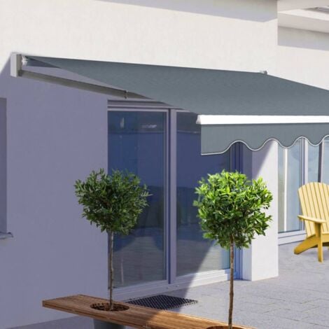 Store banne manuel 3.95 x 3 m  Anthracite