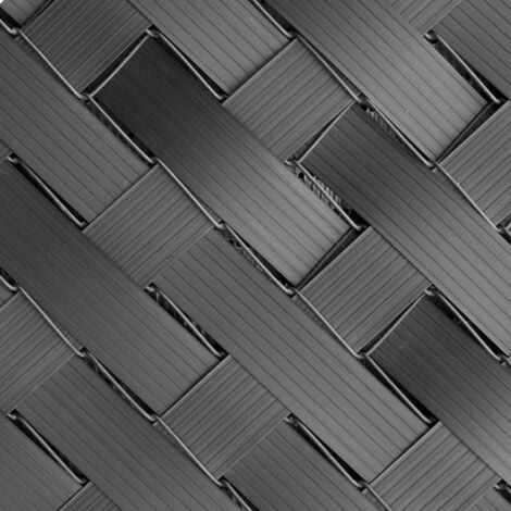Kit brise vue occultant en PVC pour clôture à lamelles - 60 M gris